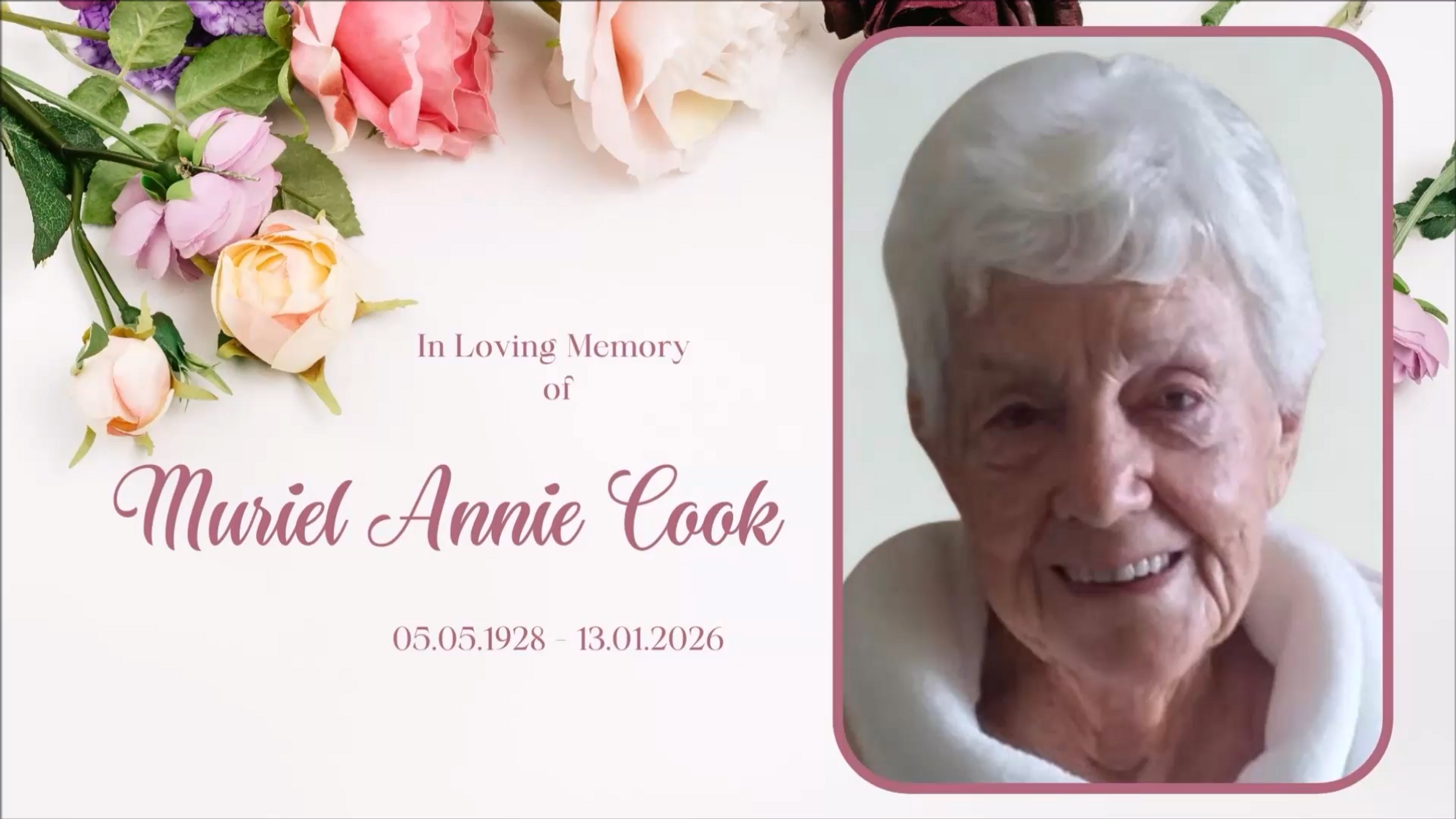 Muriel Cook's Funeral